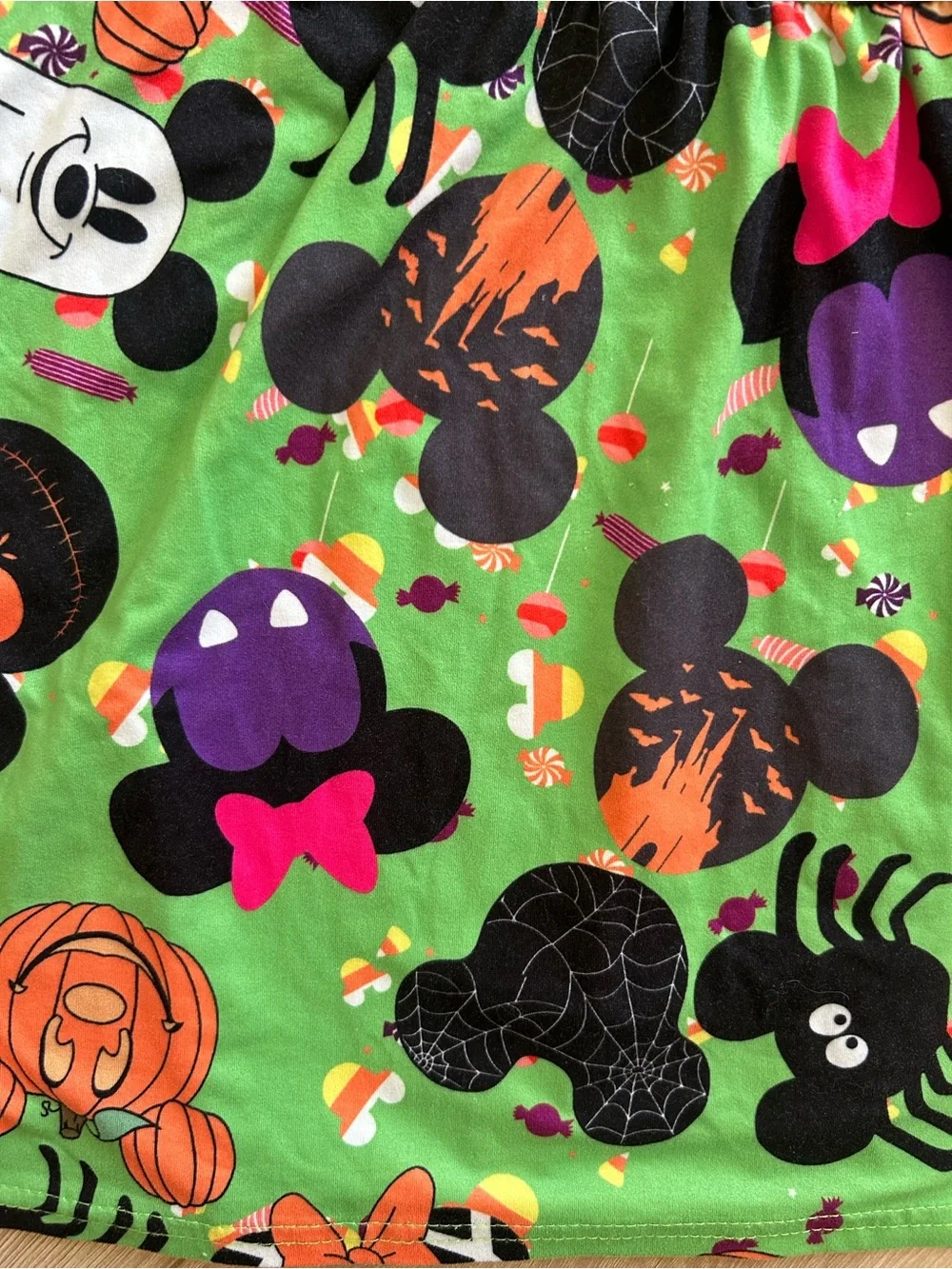 2T/3T Kids Halloween Mickey-Themed Pumpkin & Ghost Costume Dress